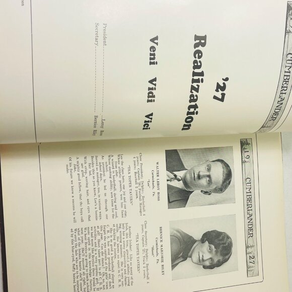 The Cumberlander 1927 Yearbook - Rich Maroon Embossed Cover - Picture 9 of 11